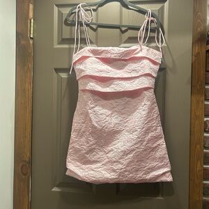 Hello Molly Elegant Pink mini dress